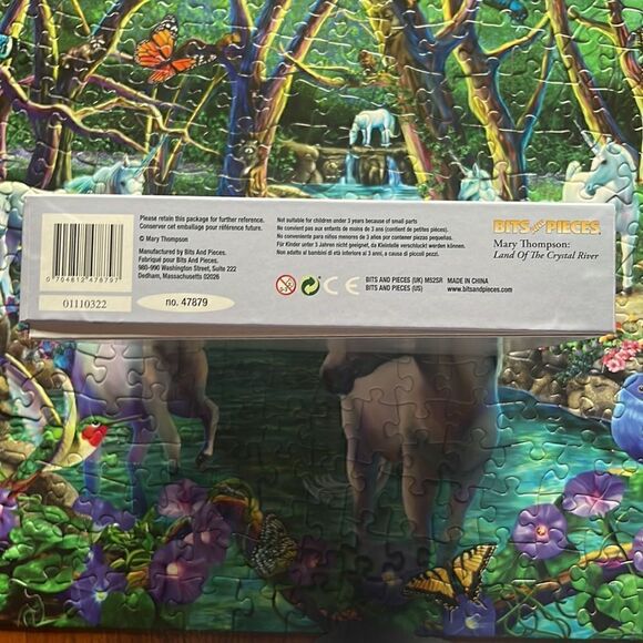 Unicorn Puzzle.  Bits and pieces brand.  300 pieces. Large format. - Picture 5 of 6
